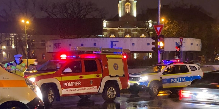 Accident rutier la Punctele Cardinale din Timișoara