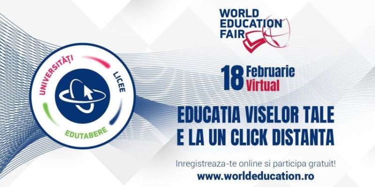 Târg virtual de educație. Participă universități de pe două continente