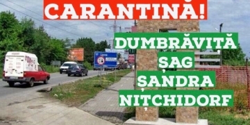 CARANTINĂ. Șag, Dumbrăvița, Șandra și Nițchideorf intră în carantină