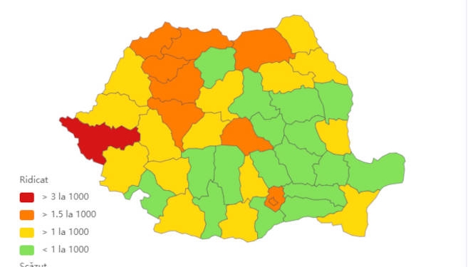 Județul Timiș rămâne în zona roșie a infectărilor Covid19. Incidența în creștere. 5 decese