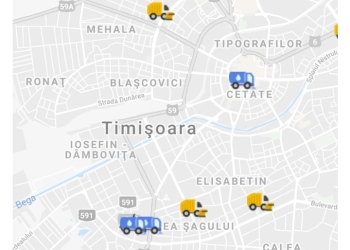 Timișorenii pot urmări în timp real unde se află utilajele de deszăpezire