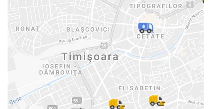 Timișorenii pot urmări în timp real unde se află utilajele de deszăpezire