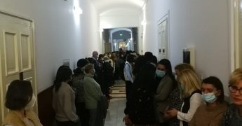 Curtea de Apel Timișoara, blocată de un protest al grefierilor