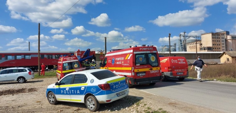 Timiș: Accident feroviar în localitatea Pădureni. 5 persoane au avut nevoie de îngrijiri medicale