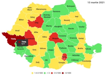 Timiș: carantina din Timișoara un eșec? Rata de infectare, de 7,03, nu părăsește zona de carantină. Crește numărul celor internați în spitale