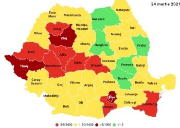 Rata de infectare în creștere în Timișoara. De la 8,37 la 8,43