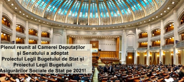 Fum alb în Parlament. Bugetul 2021 a fost votat