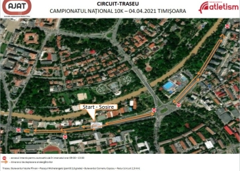 Campionatul Național de Atletism închide circulația pe mai multe străzi în Timișoara