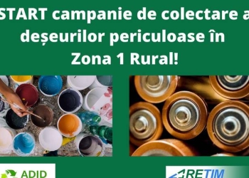 RETIM și ADID Timiș desfășoară o campanie de colectare a deșeurilor periculoase, în Timiș
