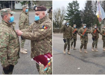 Militarii întorşi din Afganistan, primiţi în Cetatea Aradului