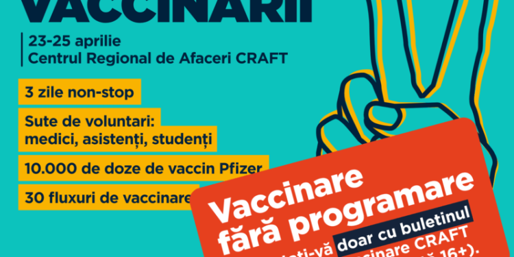 Maratonul Vaccinării începe la Timișoara