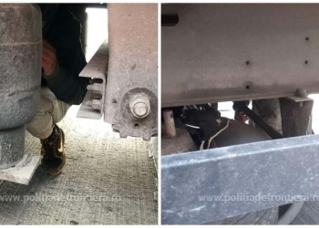 Migranți ascunși pe osiile automarfarelor
