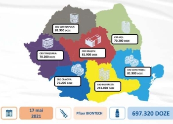 Zeci de mii de doze de la Pfizer ajung la Timișoara