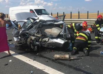 VIDEO! IMAGINI CU PUTERNIC IMPACT EMOȚIONAL! Grav accident auto pe autostradaVestului! O persoana a decedat!