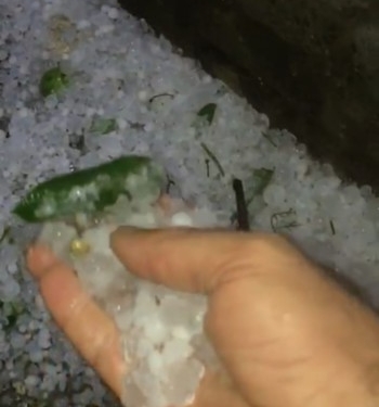 VIDEO A bătut grindina în Sânnicolau Mare! O parte din acoperișul Bisericii Catolice a fost smult de vânt. Mii de oameni fără curent electric