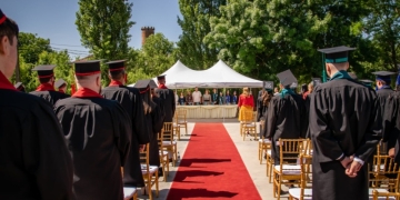 FOTO Emoții și multă bucurie la UAV Arad! Au început festivitățile de absolvire