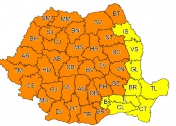 Caniculă, vijelii și grindină în toată țara. Avem Cod portocaliu