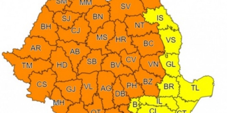 Caniculă, vijelii și grindină în toată țara. Avem Cod portocaliu