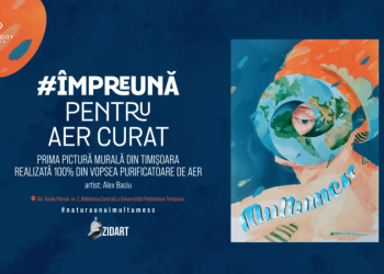 ”Pădurea” din mijlocul Timișoarei! Se inaugurează prima pictură murală din vopsea purificatoare de aer