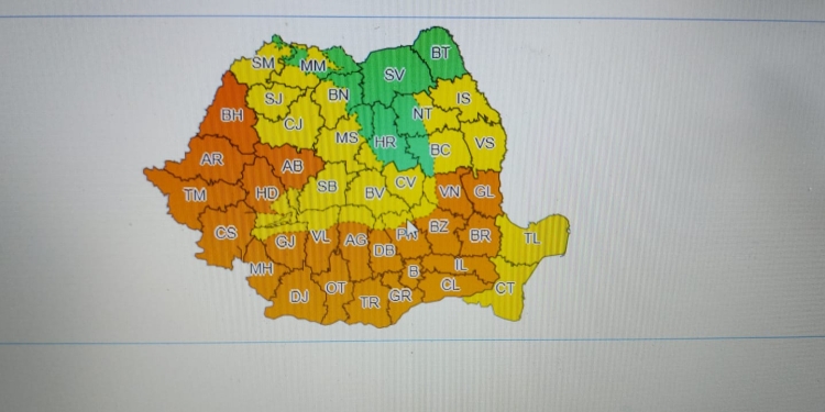 Atenționare meteo! Cod portocaliu de disconfort termic în vestul țării