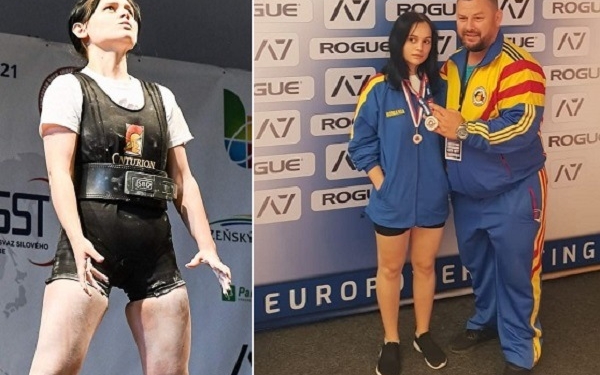 Alexandra Cazacu a devenit vicecampioană europeană la powerlifting