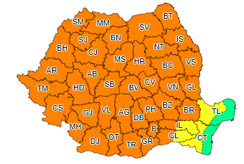 După caniculă, vin furtunile! Județul Timiș, sub cod portocaliu