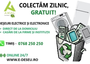 TIMIȘOARA: Deșeurile electrice și electronice colectate de acasă