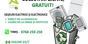 TIMIȘOARA: Deșeurile electrice și electronice colectate de acasă