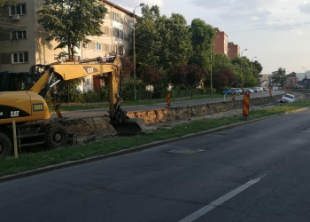 Off-road de Timișoara! Cu mașina-n șanț pe șantierul de pe Cetății