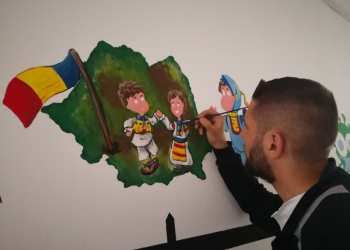 GALERIE FOTO! Atmosferă de poveste creată într-o școală din Timiș, de voluntari