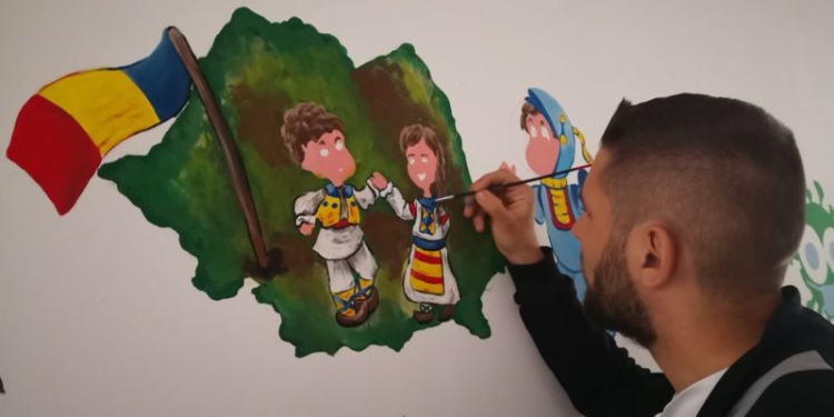 GALERIE FOTO! Atmosferă de poveste creată într-o școală din Timiș, de voluntari