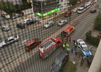 Polițist rănit, în Timișoara. Era în misiune