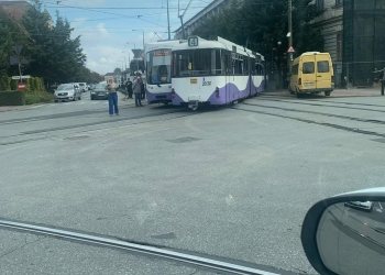 VIDEO Accident cu două tramvaie, în Timișoara! Vezi aici momentul impactului