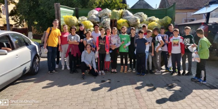 Zeci de elevi și profesori au participat la ziua de Curățenie Națională