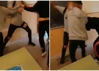 VIDEO La școală ca în ringul de box. Elevi reținuți după ce s-au bătut la școală. Unul dintre ei a fost internat la Psihiatrie
