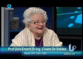 Singura femeie rector din istoria de până acum a Politehnicii Timișoara a trecut la cele veșnice. Coleta De Sabata a încetat din viață