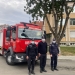 De frica unui incendiu, un echipaj de pompieri stă non-stop în curtea spitalului „Victor Babeș” din Timișoara