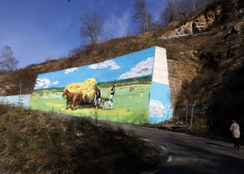 Street art pe cel mai spectaculos drum din Timiș