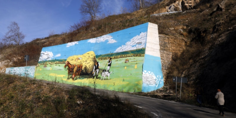 Street art pe cel mai spectaculos drum din Timiș