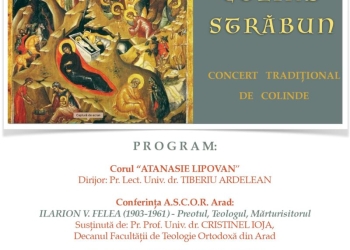 Concert de colinde organizat de Universitatea „Aurel Vlaicu” din Arad! Bucuria sărbătorilor va fi transmisă prin vocea caldă a teologilor din UAV