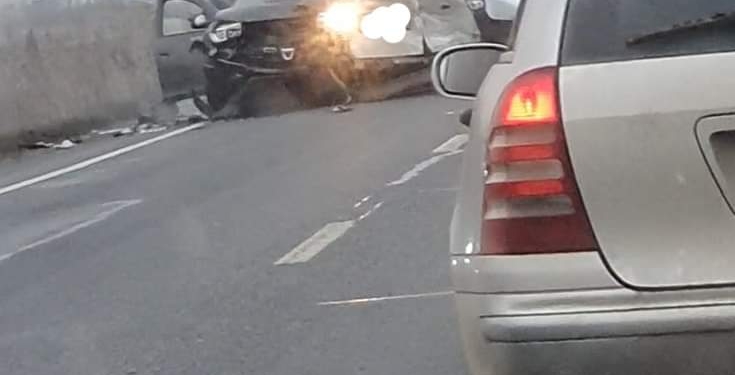 VIDEO Accident în lanț pe drumul ce leagă Timișoara de Remetea Mare