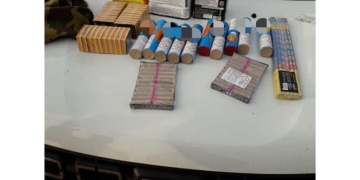 Zeci de kg de petarde ridicate de polițiștii din vestul țării