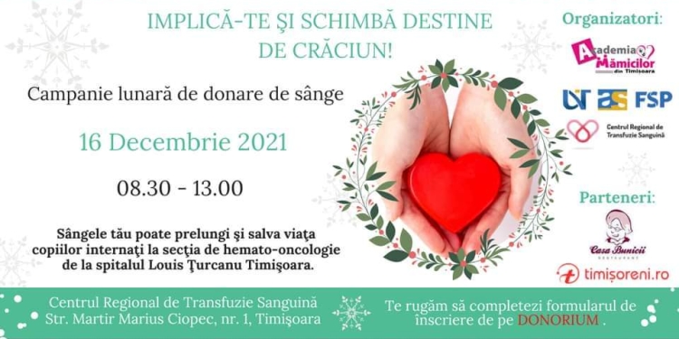 Copiii cu afecțiuni oncologice au nevoie de ajutor! Se apropie campania lunară de donare de sânge pentru ei