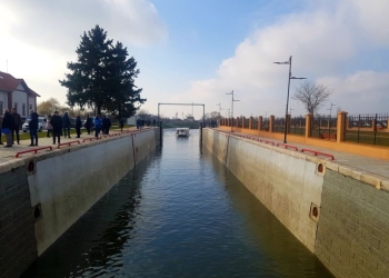 Se apropie momentul în care se va putea naviga spre Serbia, pe Bega! Ecluza de la Sânmihaiu Român este funcțională
