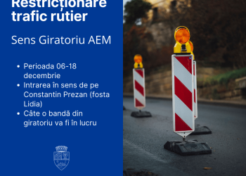Atenție, șoferi! Urmează două săptămâni de restricții de circulație în una dintre cele mai aglomerate zone din Timișoara, AEM