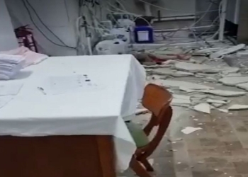 O bucată de tavan s-a prăbușit la spitalul din Lugoj