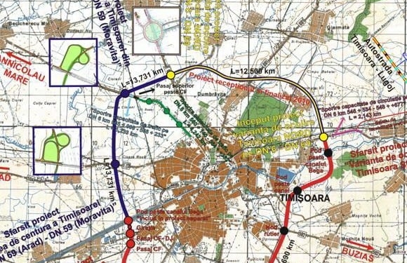 Varianta de traseu pentru VO Timișoara Vest a fost avizată