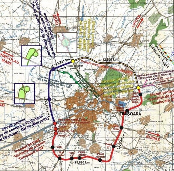 Varianta de traseu pentru VO Timișoara Vest a fost avizată