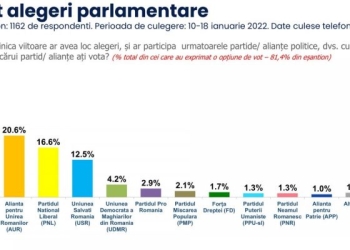 AUR depășește PNL în sondajele privind intențiile de vot