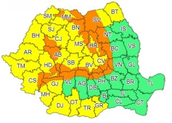 Vântul, la putere în Vest. Cod portocaliu de viscol în 21 de județe
